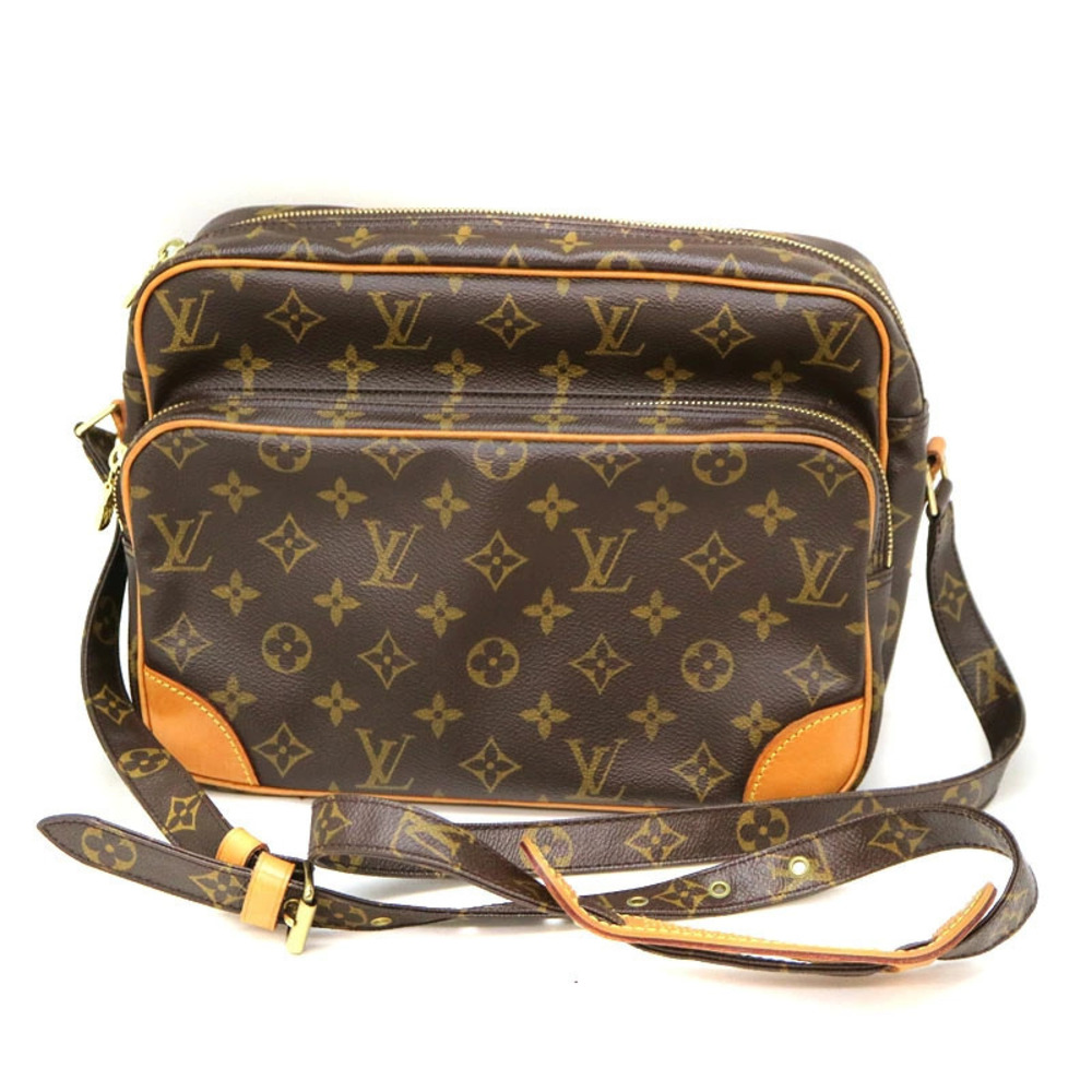 Louis Vuitton Brown LV Monogram Canvas Shoulder Nile Bag